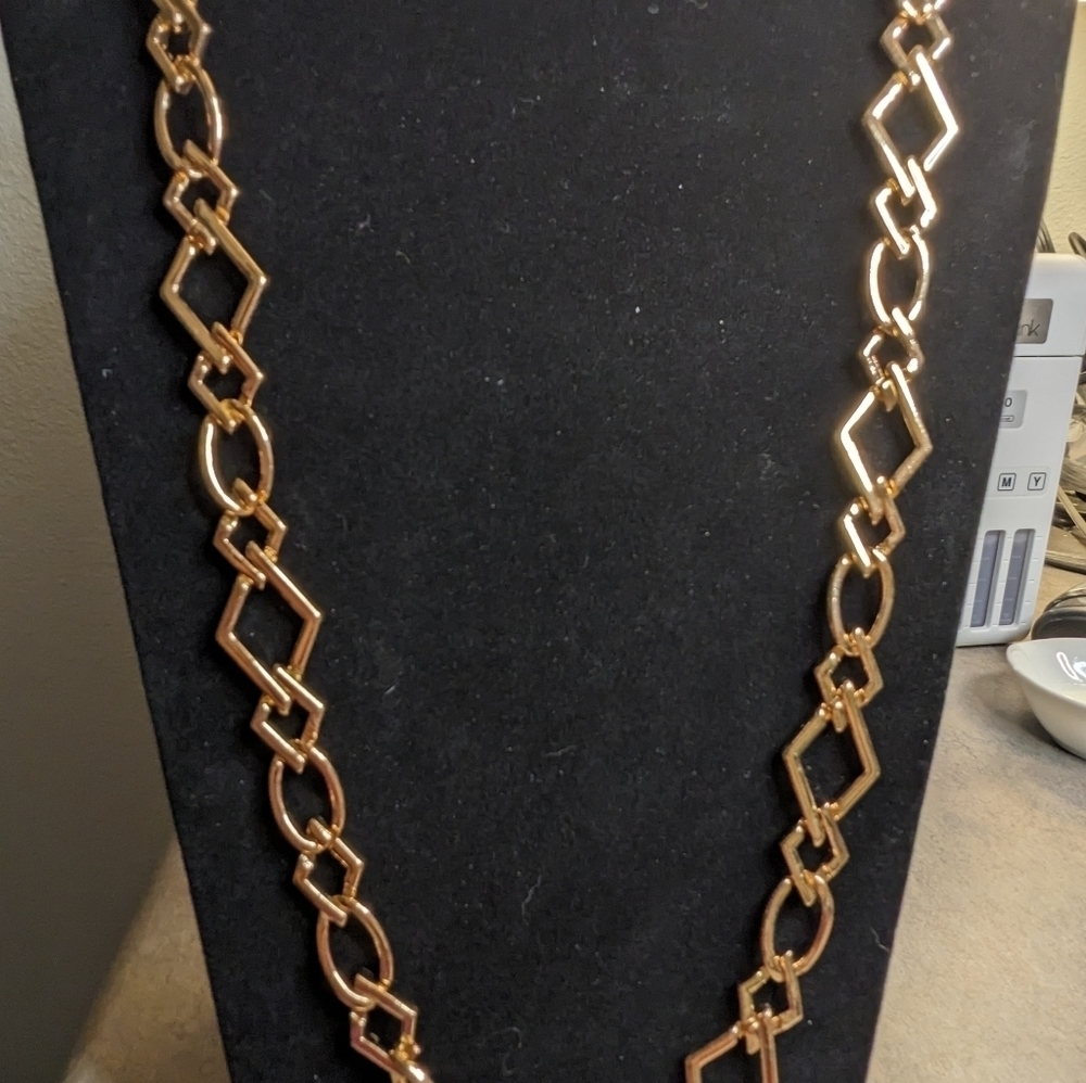 CACHE Gold Tone Link Necklace
